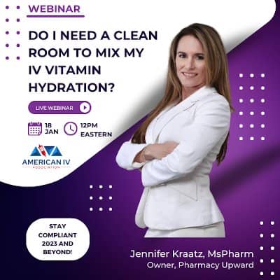 Do I Need a Cleanroom to Mix My IV Vitamin Hydration?